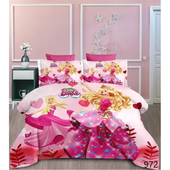 Σετ Παπλωματοθήκη Φανελένια Παιδική barbie 160×240cm 