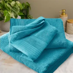 Σετ Πετσέτες 3τμχ 100% Βαμβακερές 510gr τμ Cosy Τιρκουάζ