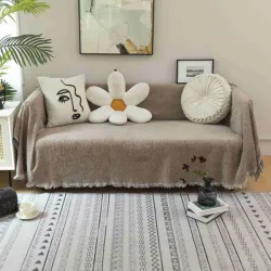 Σετ Ριχτάρια Σενίλ Μόκα Χωρίς Κρόσια 3 τεμαχίων