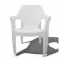 Καρέκλα Rattan Πολυπροπυλενίου Λευκό 63x65x84cm