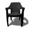 Καρέκλα Rattan Πολυπροπυλενίου Μαύρο 63x65x84cm