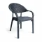 Καρέκλα Rattan Πολυπροπυλενίου Γκρι 59x56x88cm
