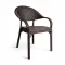 Καρέκλα Rattan Πολυπροπυλενίου Καφέ 59x56x88cm