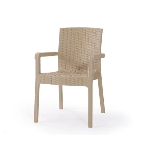Καρέκλα Rattan Πολυπροπυλενίου 59x56x88 Μπεζ