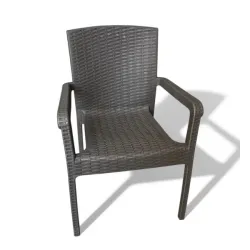 Καρέκλα Rattan Πολυπροπυλενίου 59x56x88 Καφέ