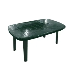 Τραπέζι Πλαστικό 80×125×72cm Πράσινο Μικρά Τετράγωνα