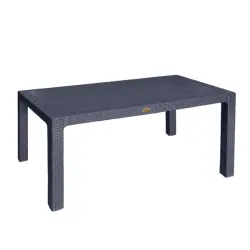 Τραπέζι Rattan 70x100x75 Γκρι Μπλε