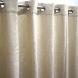Κουρτίνα έτοιμη ραμμένη με κρίκο 90% σκίασης 270x280 Μπεζ