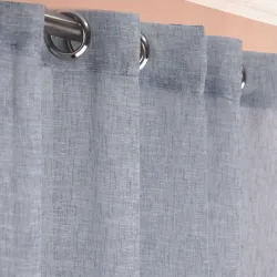 Κουρτίνα με μεταλλικά δαχτυλίδια 270x280  Γκρί ανοιχτό