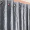 Κουρτίνα με μεταλλικά δαχτυλίδια 270x280 Γκρι Μεταξωτή
