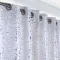 Κουρτίνα έτοιμη ραμμένη σατέν με κρίκο 100% σκίασης 270x280 λευκή