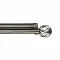 Κουρτινόξυλο Φ28mm Inox Ασήμι Ματ 160cm εως 300cm