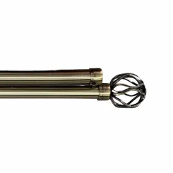 Κουρτινόξυλο Φ28mm Inox Χρυσό 160cm εως 300cm