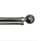 Κουρτινόξυλο Μπάλα Strass Φ28mm Inox Ασήμι 160cm εως 300cm