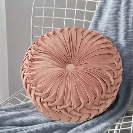 Μαξιλάρι Βελούδινο Στρογγυλό 32cm Σάπιο Μήλο