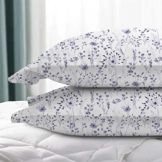 Σετ Μαξιλαροθήκες 50x70 IL-LINE Floral Λιλά