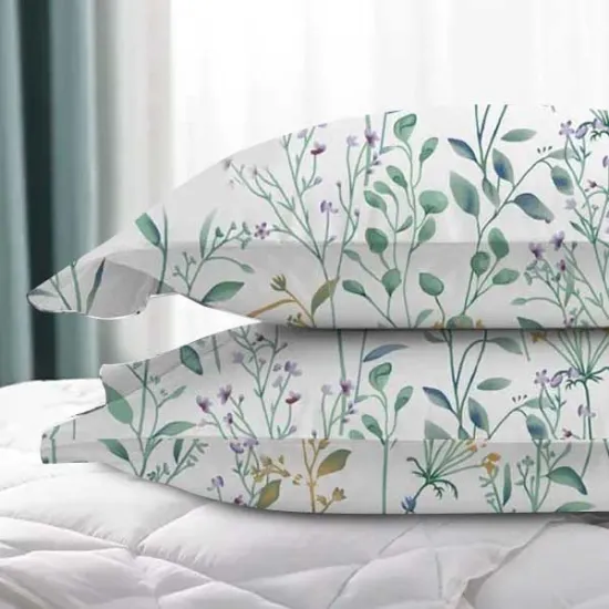 Σετ Μαξιλαροθήκες 50x70 IL-LINE Minimalist Leaves Πράσινο