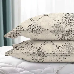 Σετ Μαξιλαροθήκες 50x70 IL-LINE Modern Rhombuses Μπεζ