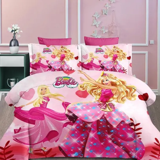 Παιδικό Κουβερλί 160x240 και Μαξιλαροθήκες 50x70 Barbie