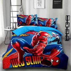 Σετ Παπλωματοθήκη Φανελένια Παιδική Spiderman 160×240