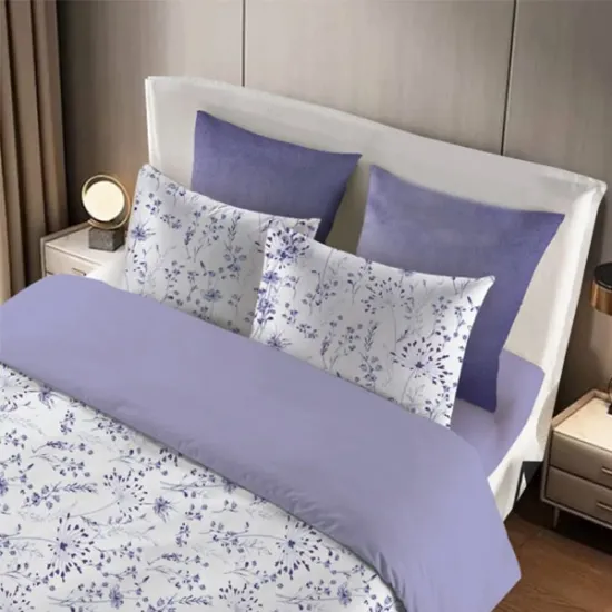 Σετ Παπλωματοθήκη Μονή 2τμχ 160x240 IL LINE Floral Λιλά