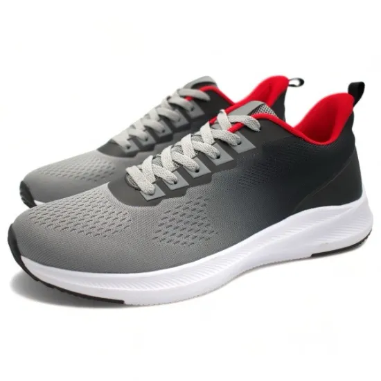 Παπούτσια Ανδρικά Αθλητικά Sneakers Γκρι-Κόκκινο