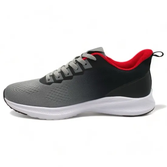 Παπούτσια Ανδρικά Αθλητικά Sneakers Γκρι-Κόκκινο