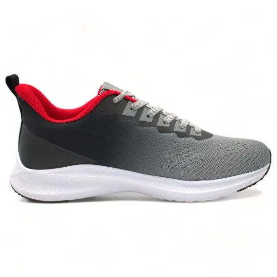 Παπούτσια Ανδρικά Αθλητικά Sneakers Γκρι-Κόκκινο