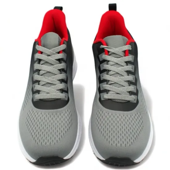Παπούτσια Ανδρικά Αθλητικά Sneakers Γκρι-Κόκκινο