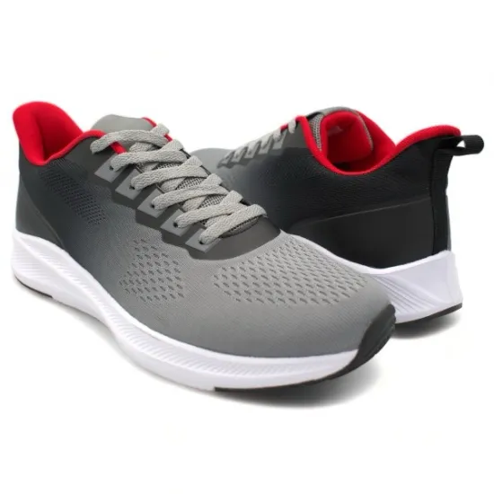 Παπούτσια Ανδρικά Αθλητικά Sneakers Γκρι-Κόκκινο