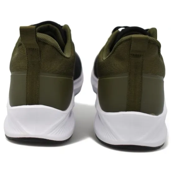Παπούτσια Ανδρικά Αθλητικά Sneakers Μαύρο-Λαδί
