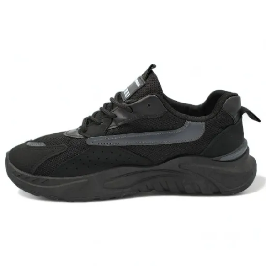 Παπούτσια Ανδρικά Αθλητικά Sneakers Μαύρο-Γκρι