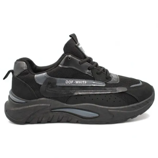 Παπούτσια Ανδρικά Αθλητικά Sneakers Μαύρο-Γκρι