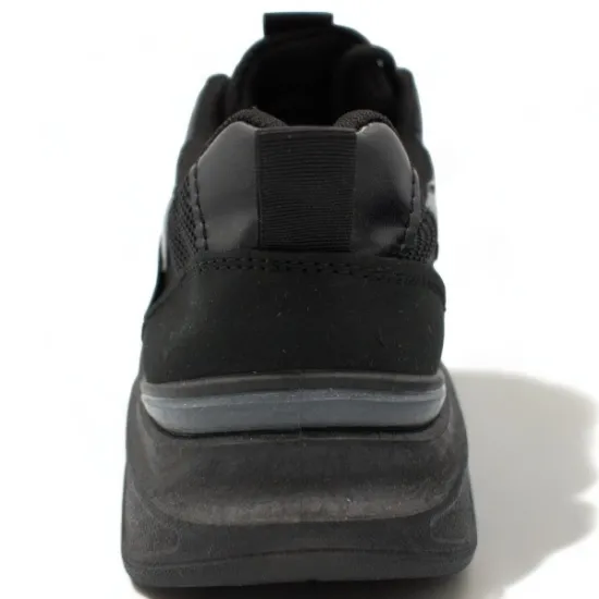 Παπούτσια Ανδρικά Αθλητικά Sneakers Μαύρο-Γκρι