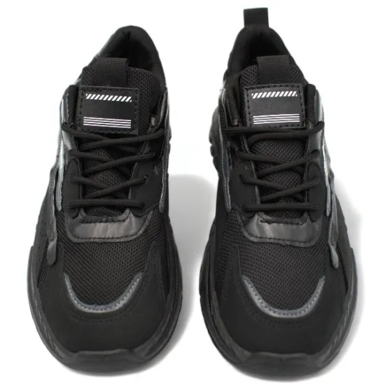 Παπούτσια Ανδρικά Αθλητικά Sneakers Μαύρο-Γκρι