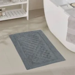 Χαλάκι Μπάνιου Βαμβακερό 50x80 Γκρι