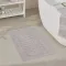 Χαλάκι Μπάνιου Βαμβακερό 50x80 Γκρι Ανοιχτό