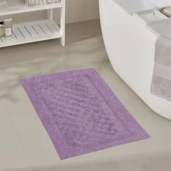 Χαλάκι Μπάνιου Βαμβακερό 50x80 Μωβ