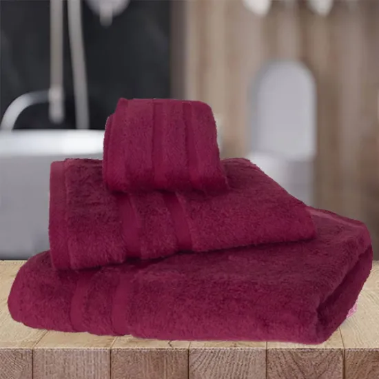 Πετσέτα Προσώπου 50×90 500gr/Τμ “Cozy Soft Line” Μπορντώ
