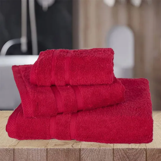 Πετσέτα Προσώπου 50×90 500gr/Τμ “Cozy Soft Line”  Κόκκινο
