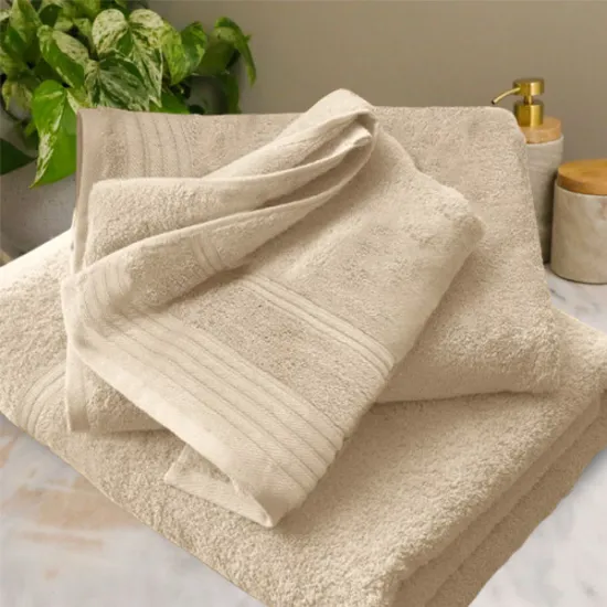 Σετ Πετσέτες 3τμχ 100% Βαμβακερές 510gr τμ Cosy Εκρού