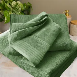 Σετ Πετσέτες 3τμχ 100% Βαμβακερές 510gr τμ Cosy Πράσινο