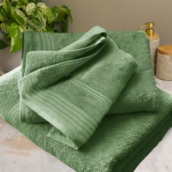 Σετ Πετσέτες 3τμχ 100% Βαμβακερές 510gr τμ Cosy Πράσινο