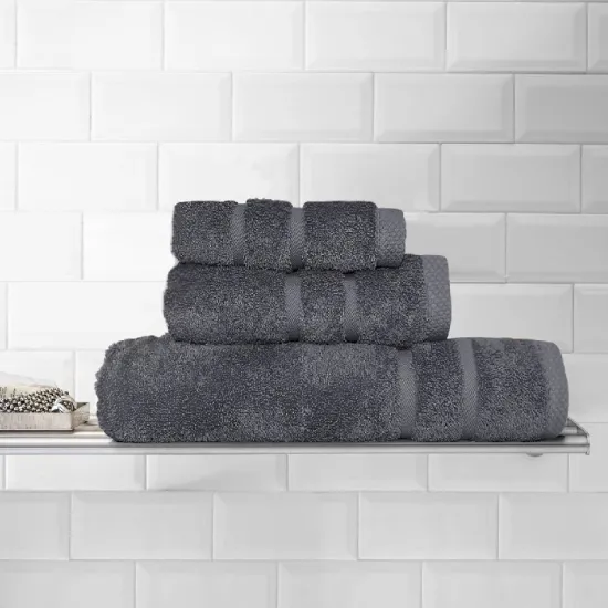 Πετσέτα Προσώπου 50×90 500gr/Τμ “Cozy Soft Line” Γκρί