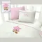 Σεντόνια Βρεφικά με Κέντημα Isadore Lorraine Σετ 120×160 Star Bear Pink