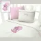 Σεντόνια Βρεφικά με Κέντημα Isadore Lorraine Σετ 120×160 Unicorn Pink
