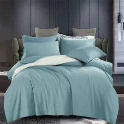 Σετ Υπέρδιπλα Σεντόνια 4 Τεμαχίων 220x240 Μέντα Ανοιχτό