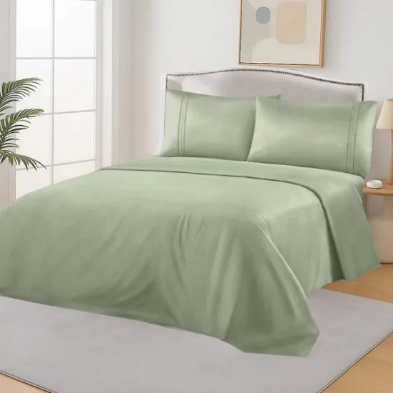 Σετ Σεντόνια Μονόχρωμα Μονά Φυστικί