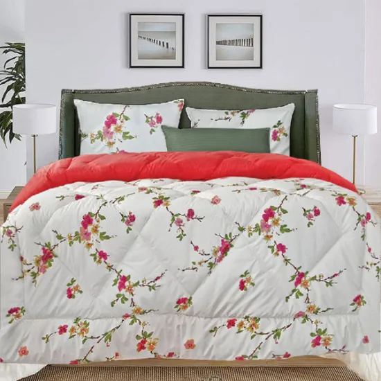 Σετ σεντόνια υπέρδιπλα 220x240cm Μικροπερκάλ Κόκκινα