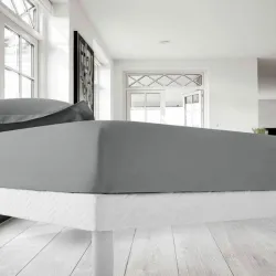 Κατωσέντονο Διπλό IL-LINE 160×200+30 με λάστιχο Γκρι